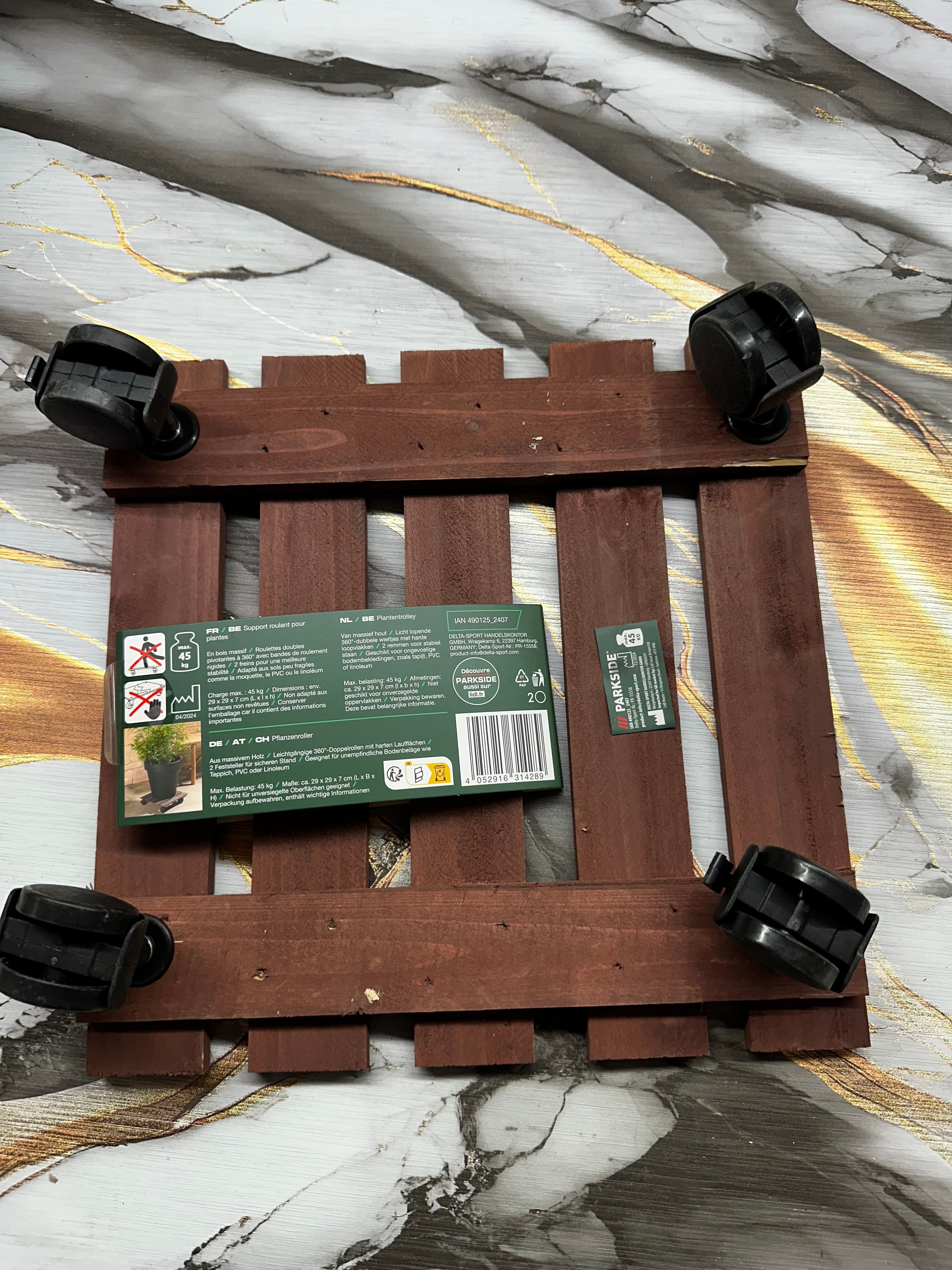 Supporto per piante Parkside in legno Marrone