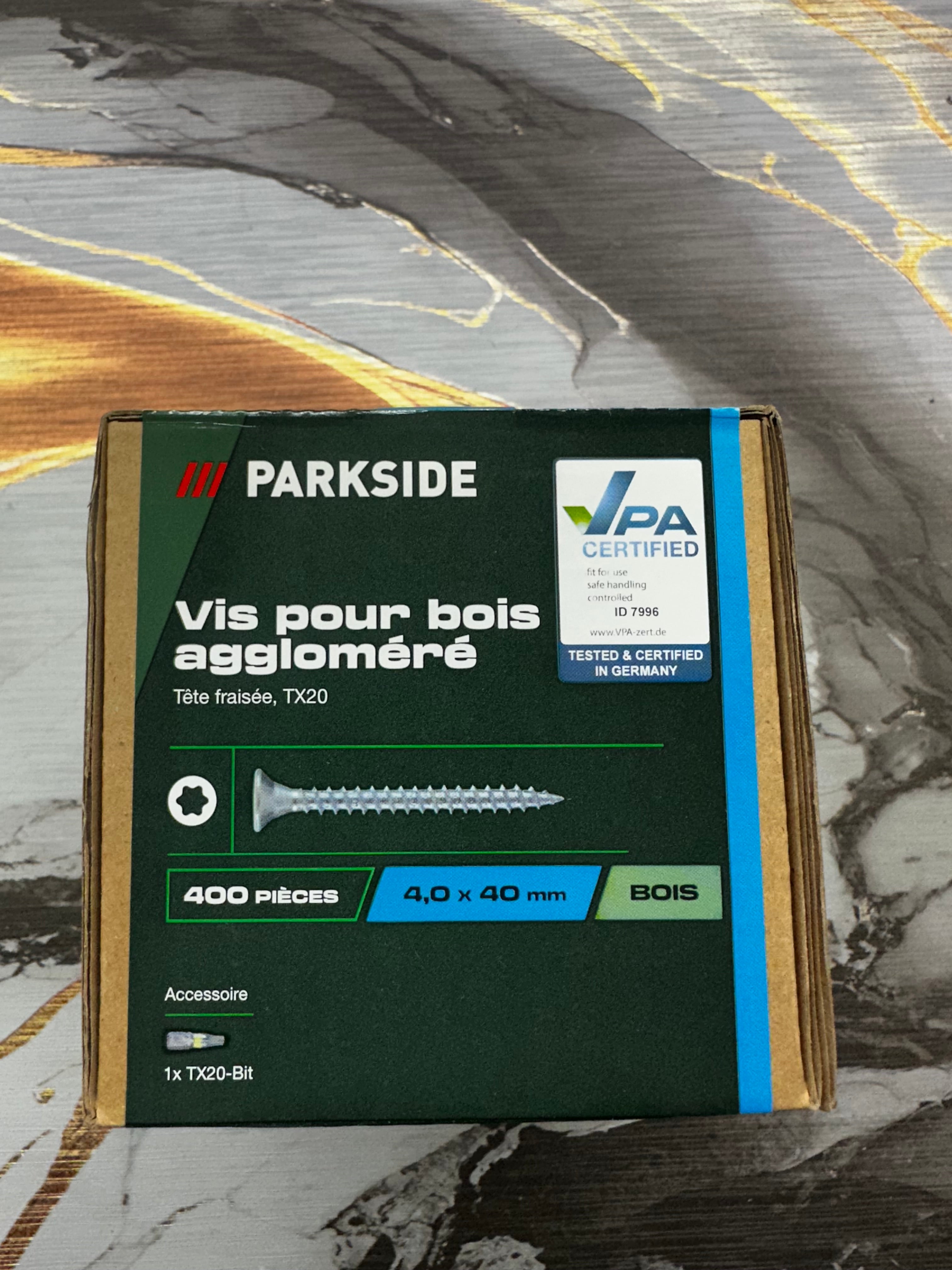 Viti per legno truciolare Parkside 4,40 x 40mm 400Pz