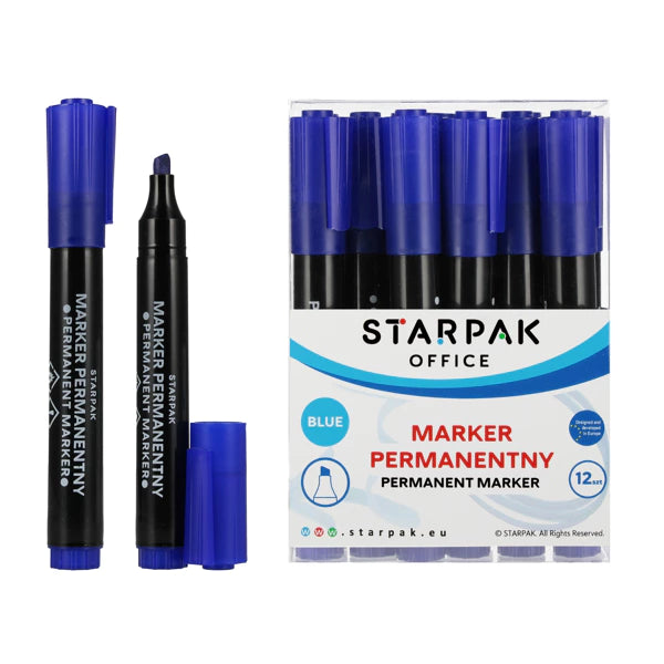 Pennarello indelebile blu sci starpak