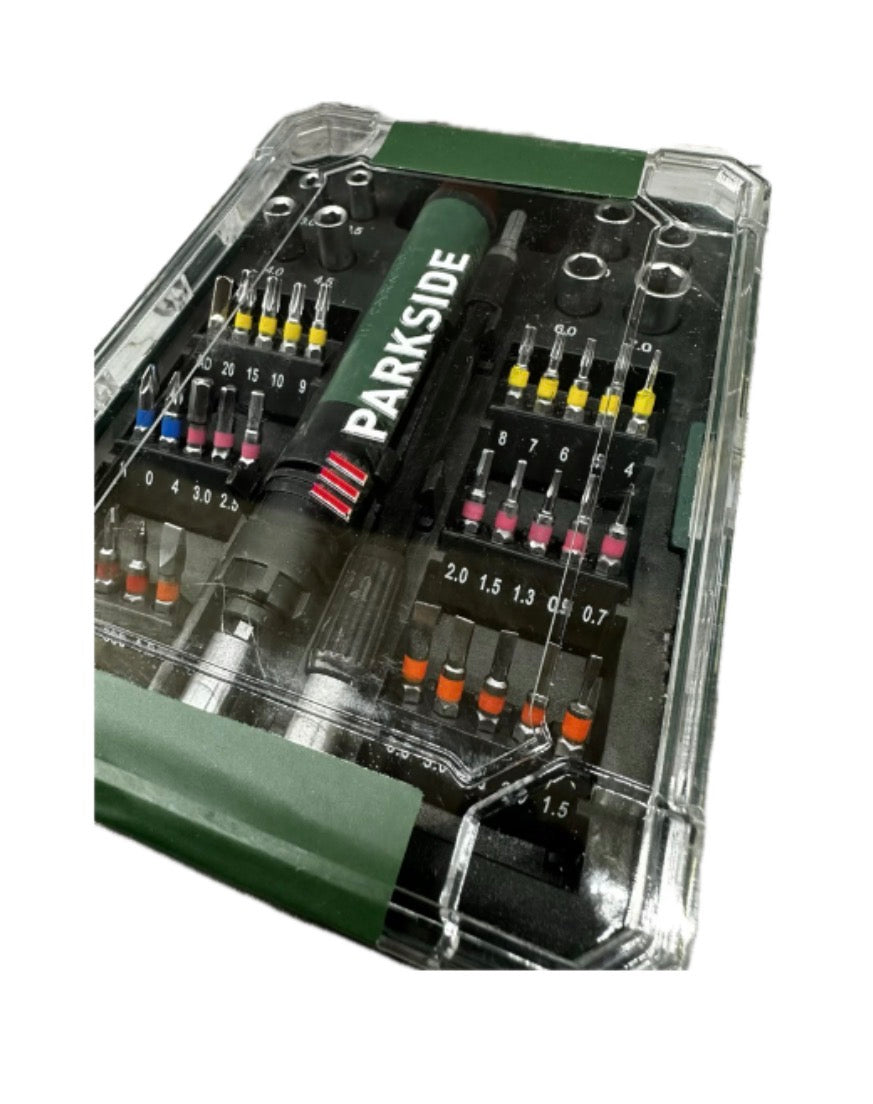 Set di cacciaviti e bit Parkside(modello simile al PPBS 40 A1), ideale per lavori di precisione