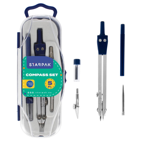 Bussola Compasso Starpak da 5 pezzi in astuccio