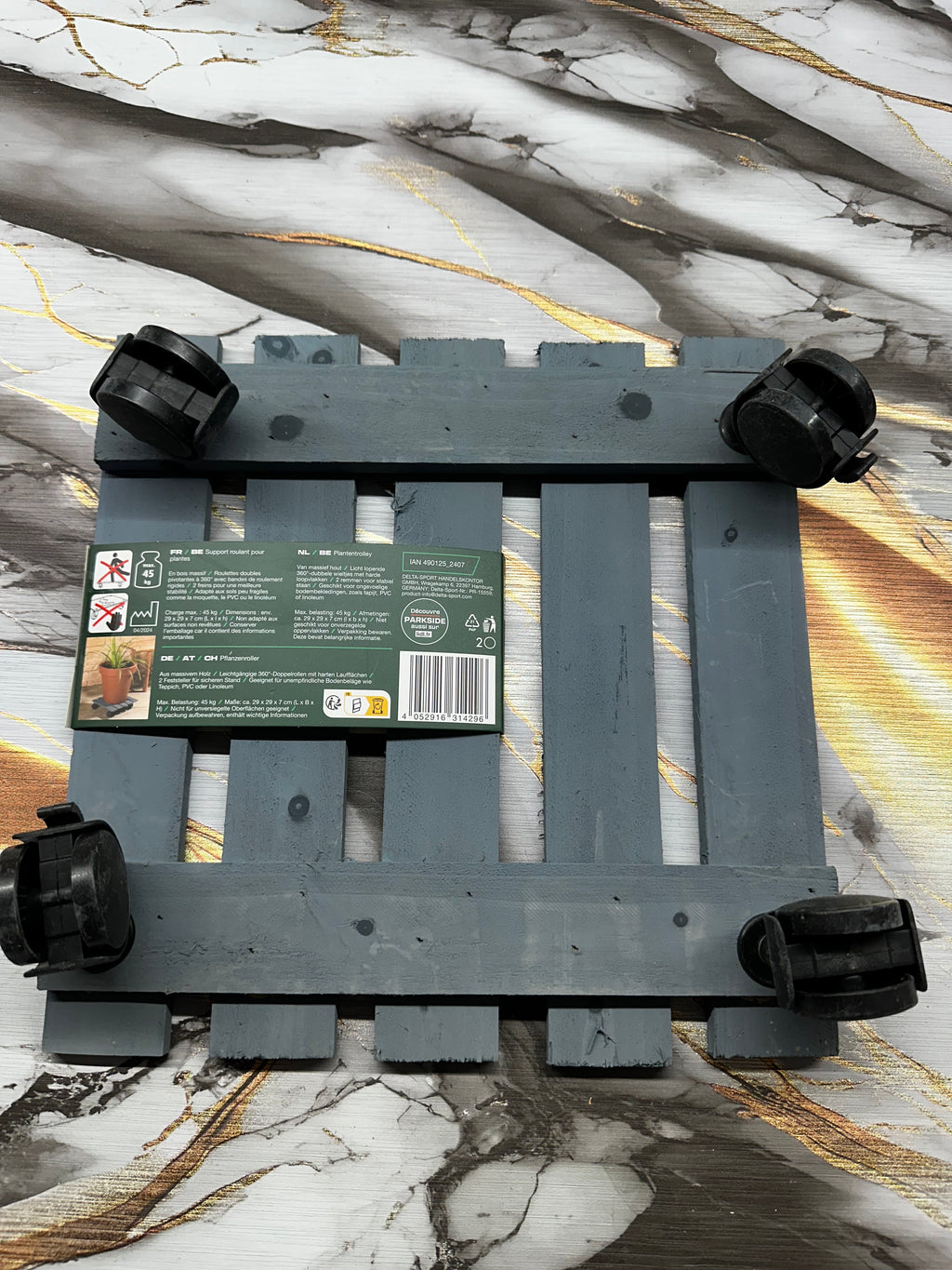 Supporto per piante Parkside in legno Grigio