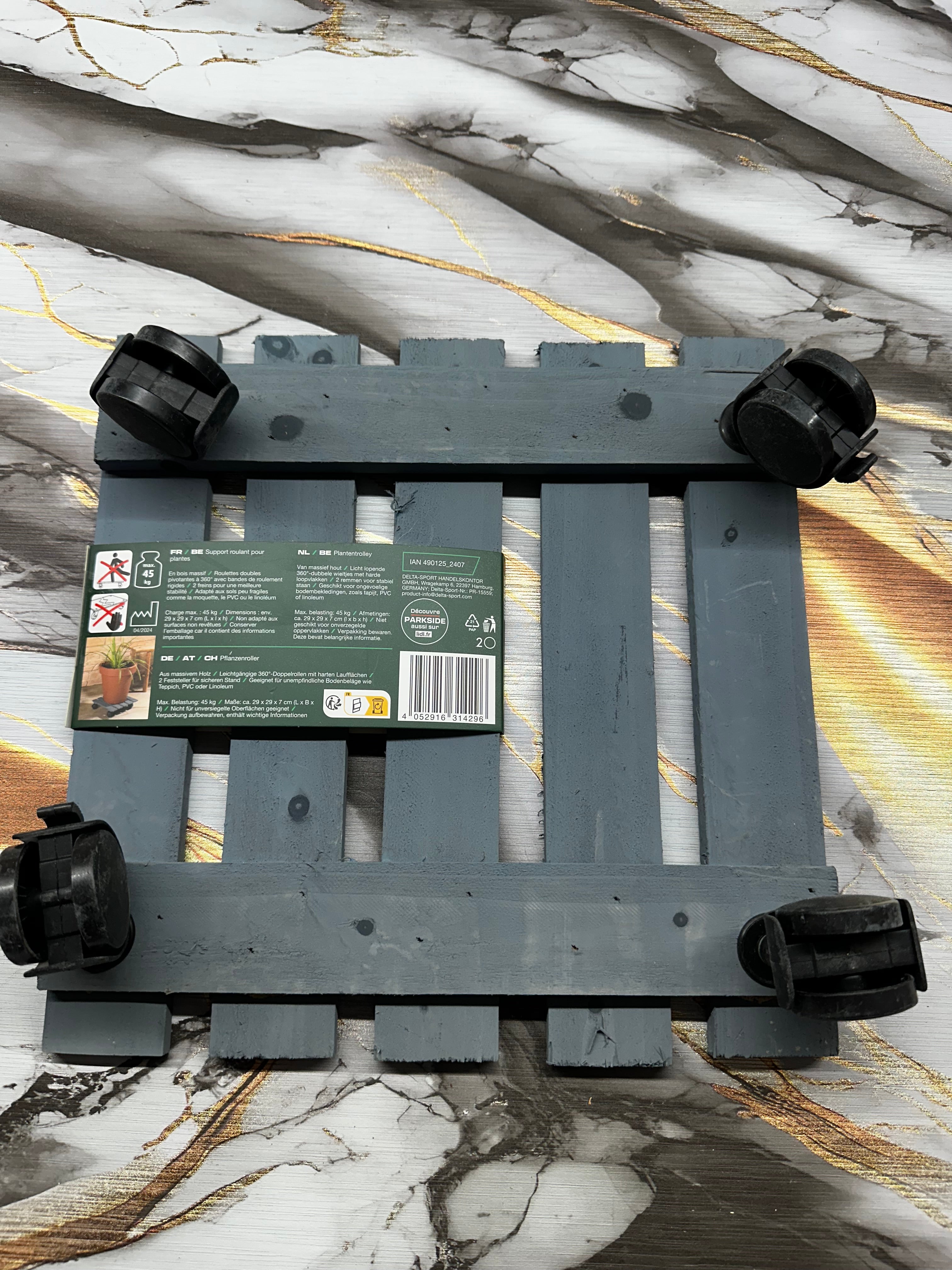 Supporto per piante Parkside in legno Grigio