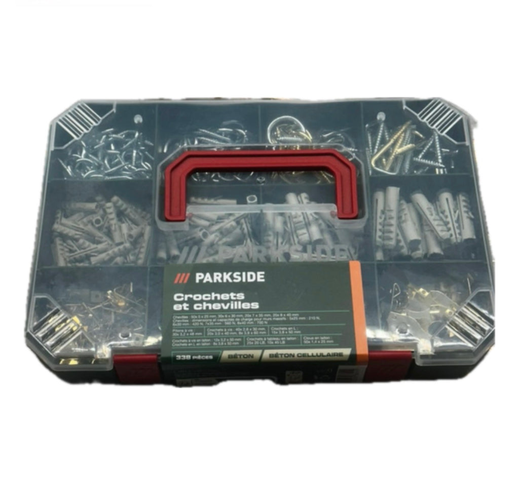 Set Parkside di ganci e tasselli