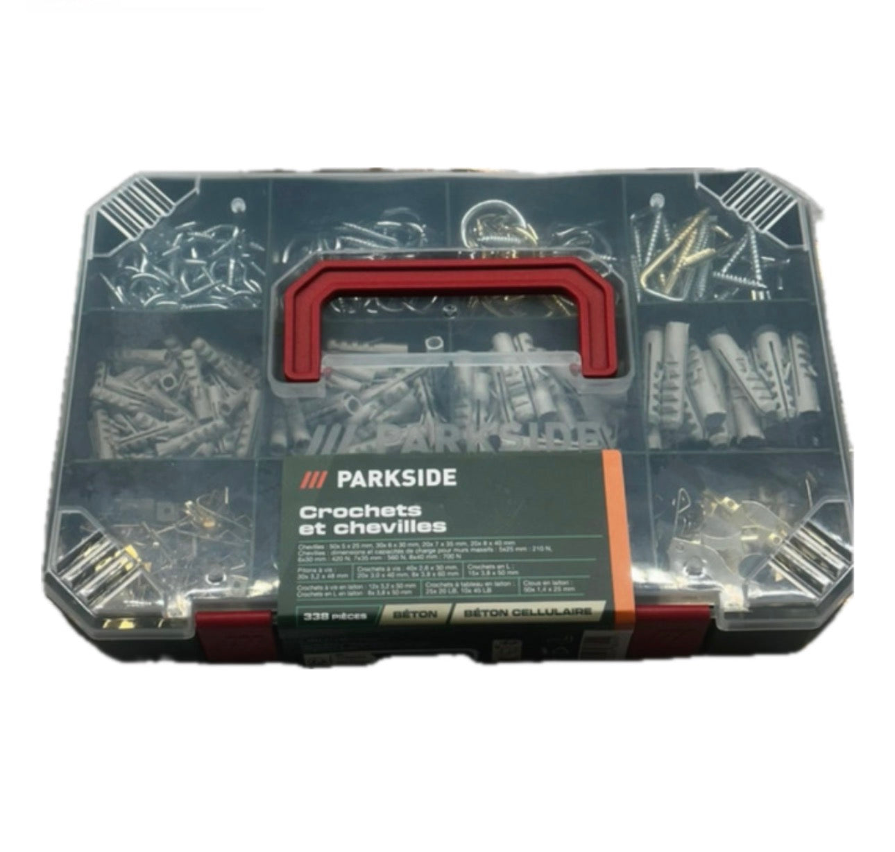 Set Parkside di ganci e tasselli