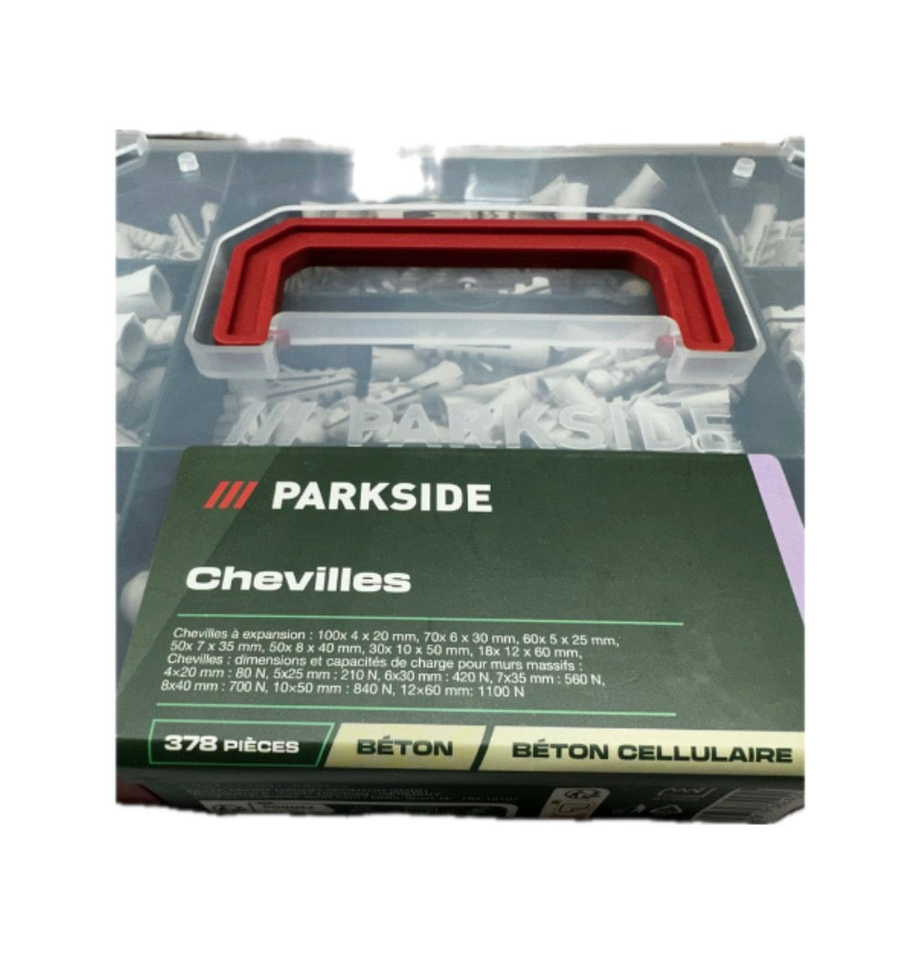 Kit di tasselli Parkside in valigetta assortita