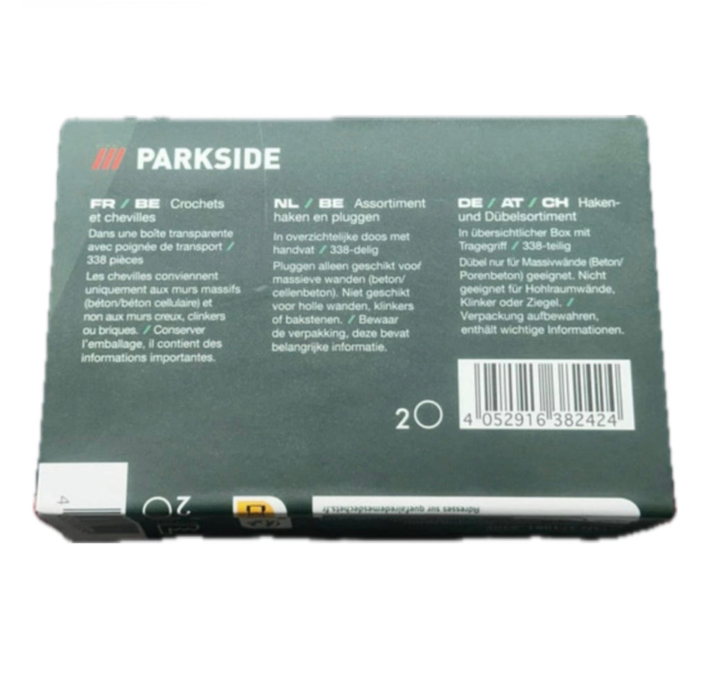 Set Parkside di ganci e tasselli