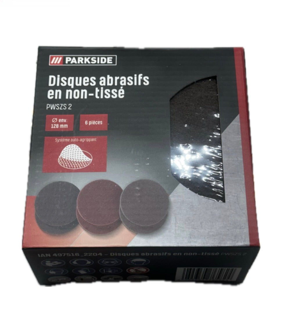 Set di dischi abrasivi in tessuto non tessuto a marchio Parkside, modello PWSZS 2.
